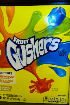 Fruit Gushers (the *real* candy crush?)